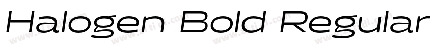 Halogen Bold Regular字体转换